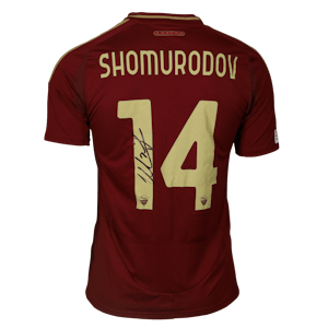 Eldor Shomurodov AS Roma shirt