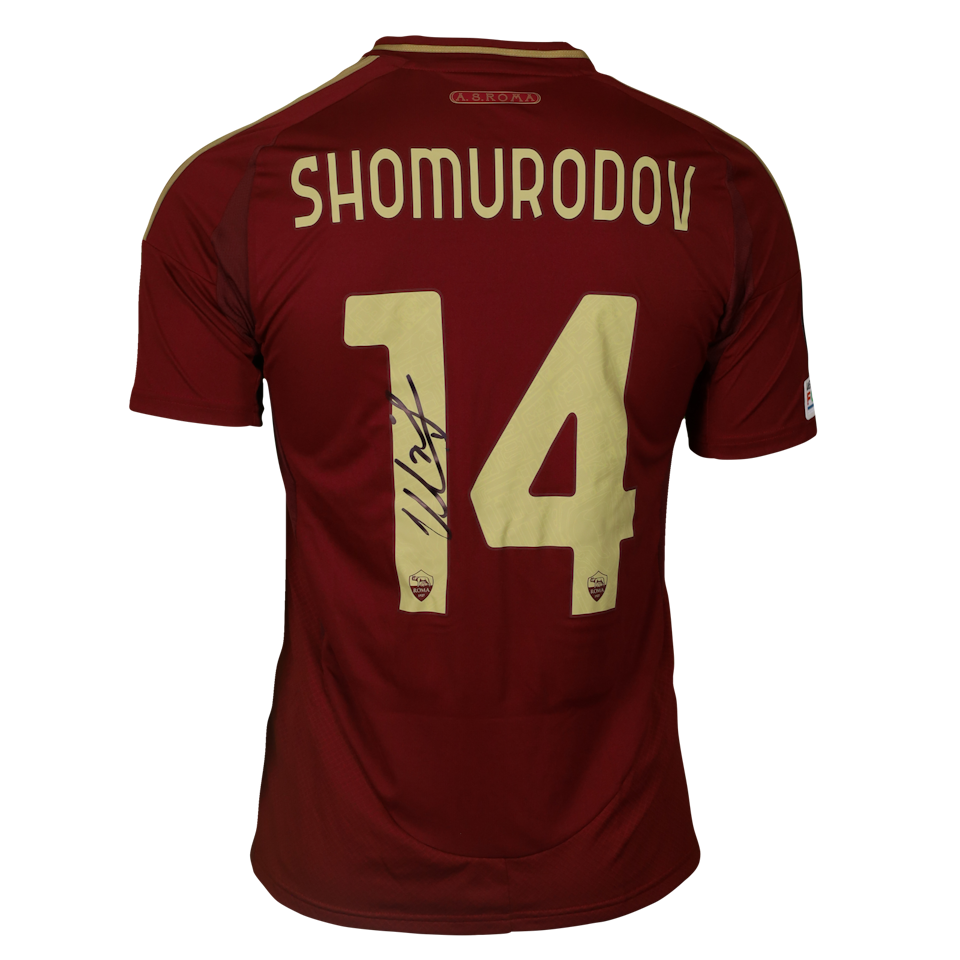 Eldor Shomurodov AS Roma shirt