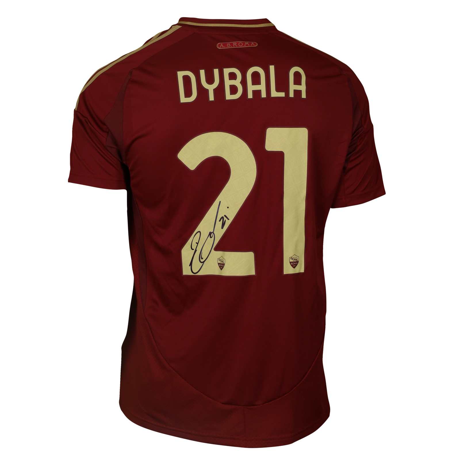 Adidas AS Roma Dybala #21 Away Jersey White Medium 2023/2024