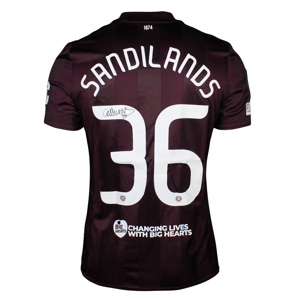C. Sandilands Heart of Midlothian shirt