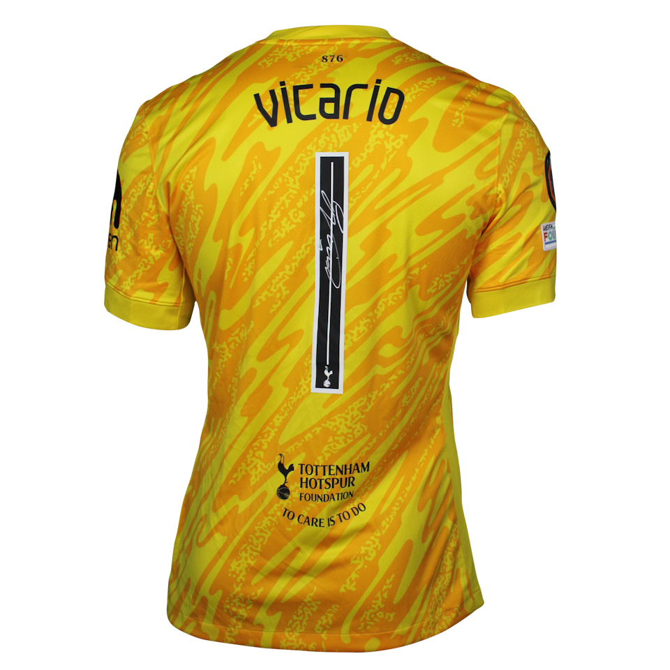 Guglielmo Vicario Tottenham Hotspur camisa.