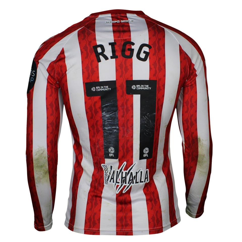 Sunderland 팀의 Chris Rigg 셔츠
