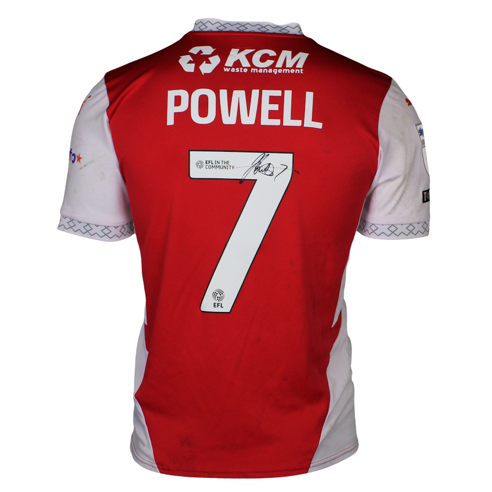 Joe Powell Rotherham United shirt