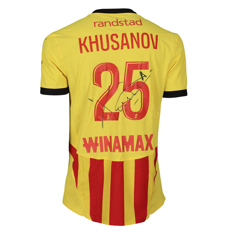 Camisa de Abdukodir Khusanov RC Lens