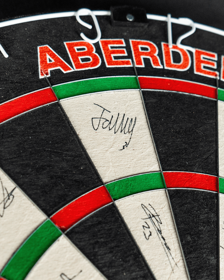 Squad Signed Dart Board