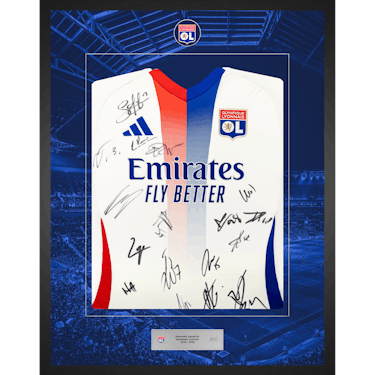Limited Edition Framed Squad Signed Shirt | Lyon 