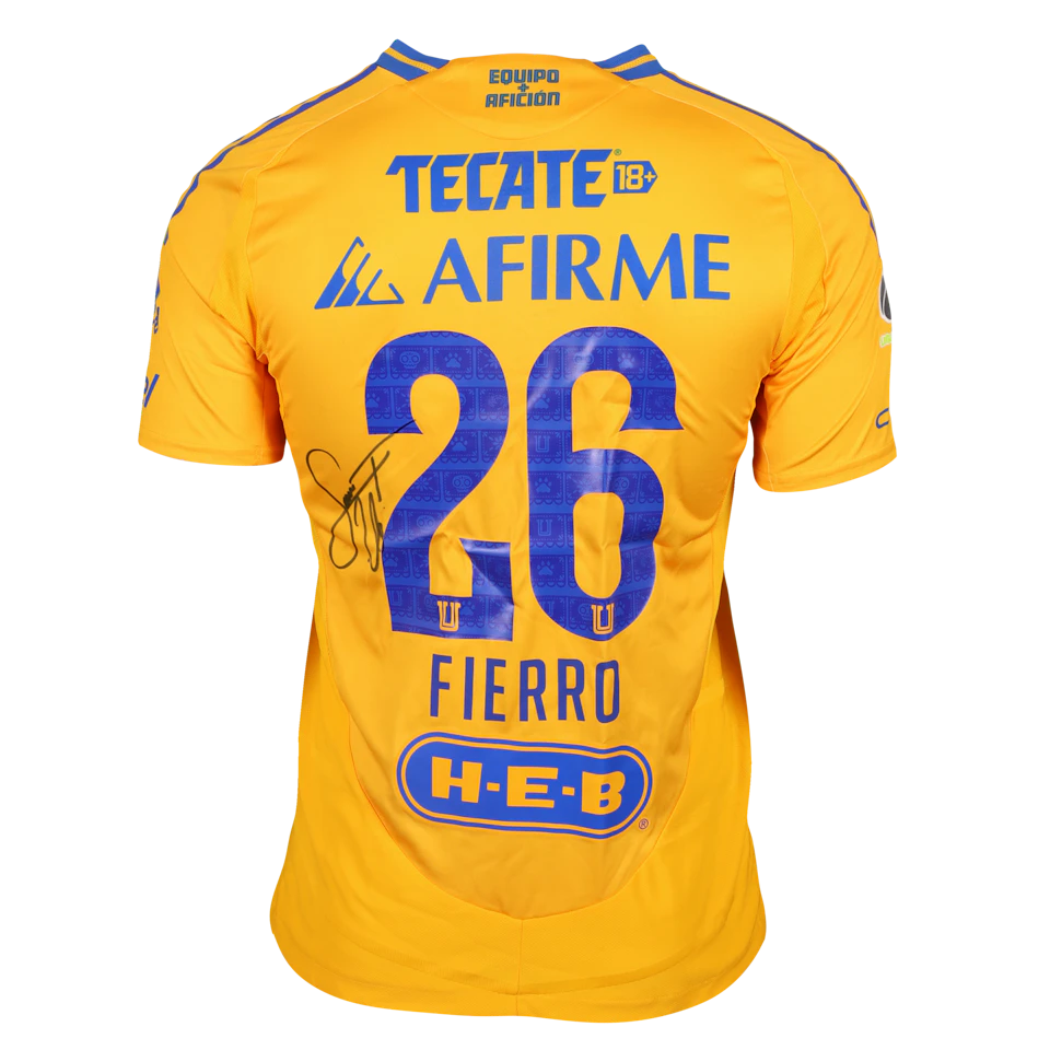 来自Tigres UANL的Sebastián Emiliano Fierro González球衣
