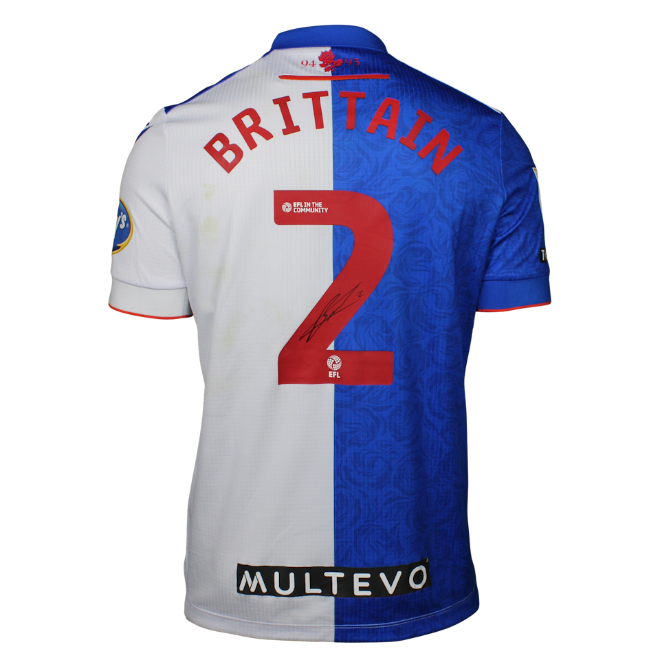 Callum Brittain Blackburn Rovers jersey