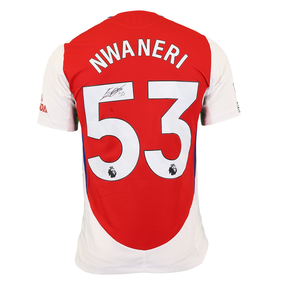 Ethan Nwaneri Arsenal shirt
