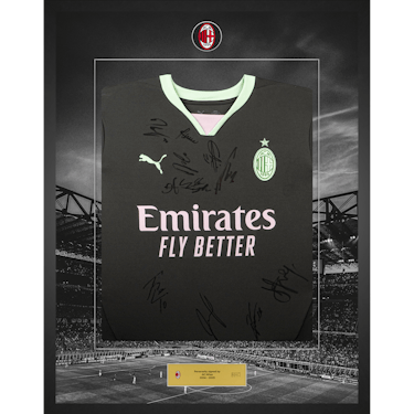 Limited Edition Framed Squad Signed Shirt | AC Milan 