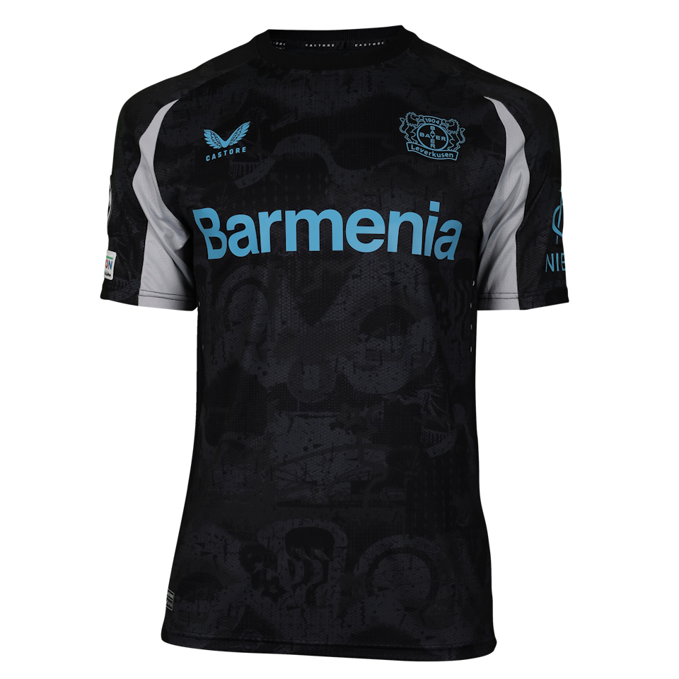 Bayer Leverkusen-Trikot von Jeanuel Belocian