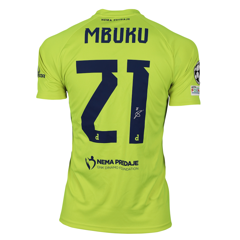 Nathanaël Mbuku Dinamo Zagreb jersey