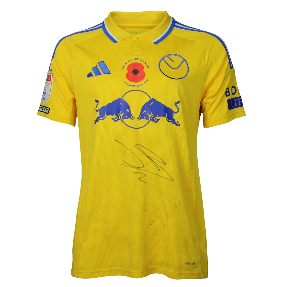 Jayden Bogle Millwall Leeds United MatchWornShirt