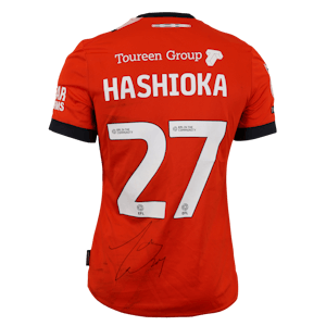 Daiki Hashioka Luton Town shirt