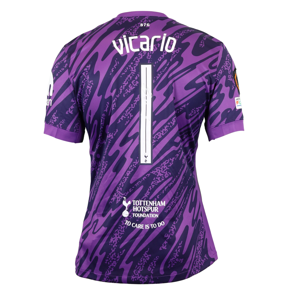 Guglielmo Vicario Tottenham Hotspur camisa.