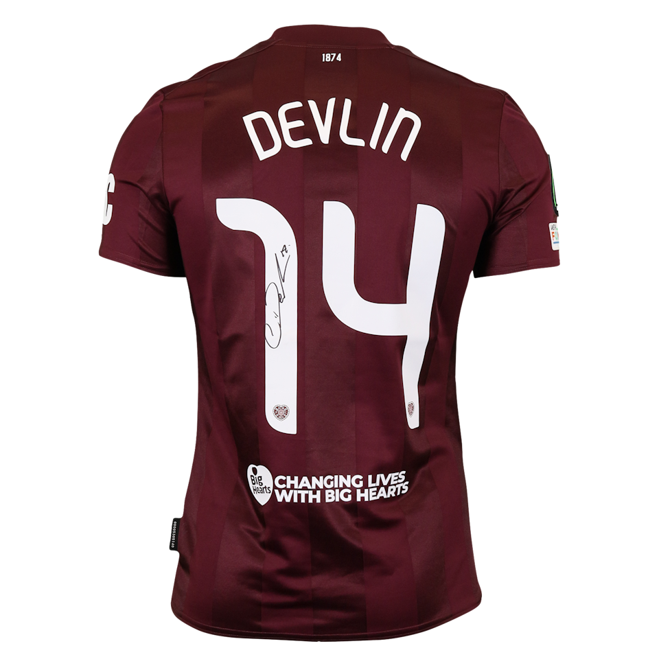 Cameron Devlin Heart of Midlothian jersey