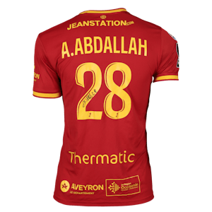 Abdel Hakim Abdallah Rodez Aveyron Football shirt