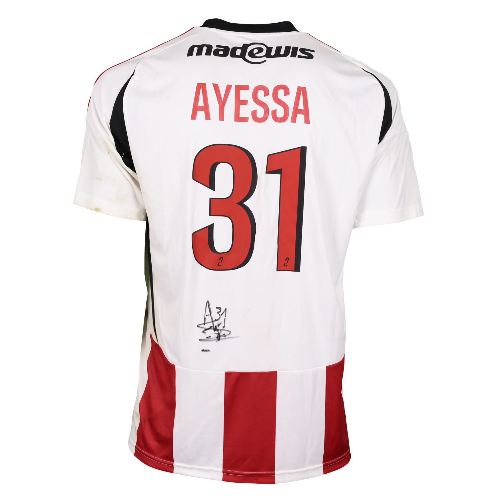 Jesah Ayessa | AC Ajaccio - Clermont Foot 63 | MatchWornShirt
