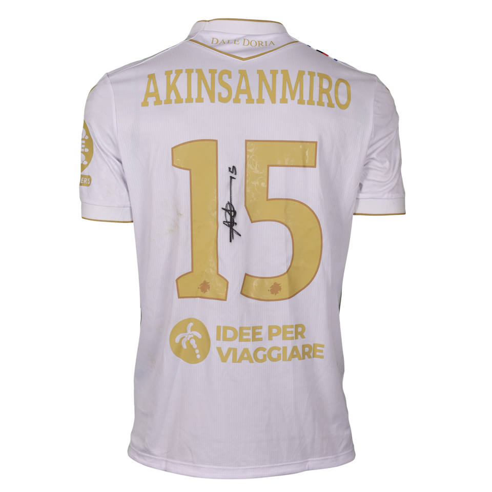 Ebenezer Akinsanmiro Sampdoria camisa.