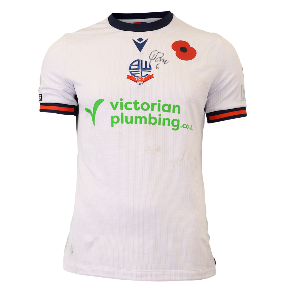 George Johnston Bolton Wanderers shirt