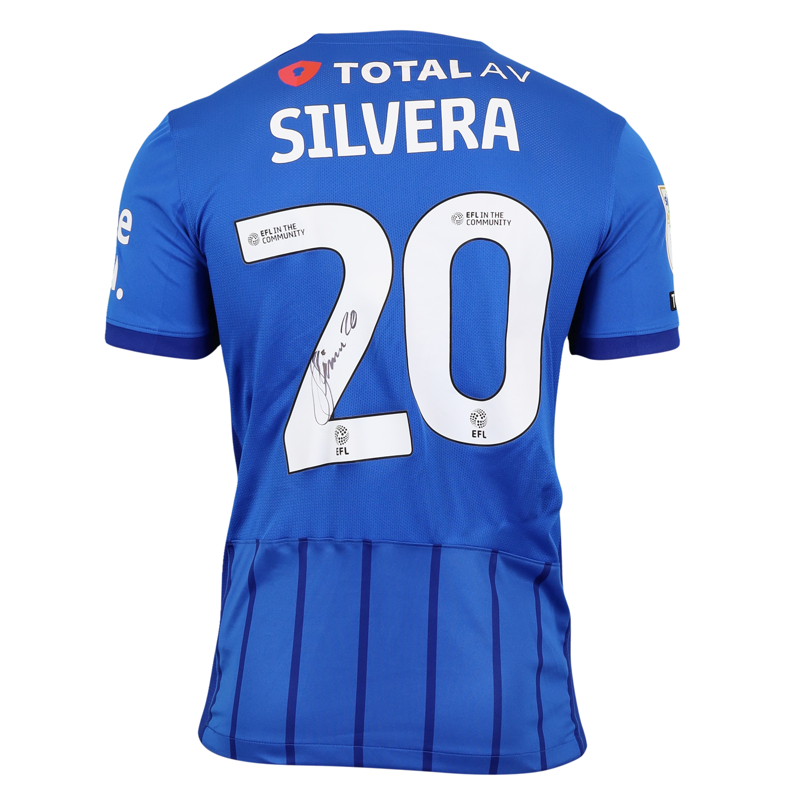 Samuel Silvera Portsmouth Preston North End MatchWornShirt
