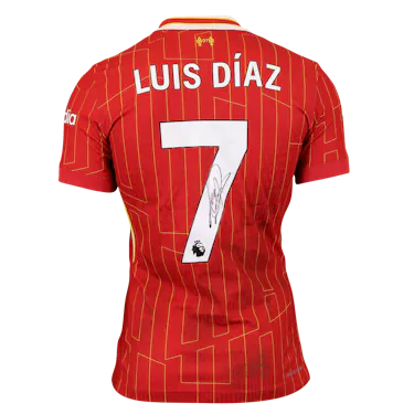 Luis Díaz | Liverpool - Aston Villa | MatchWornShirt