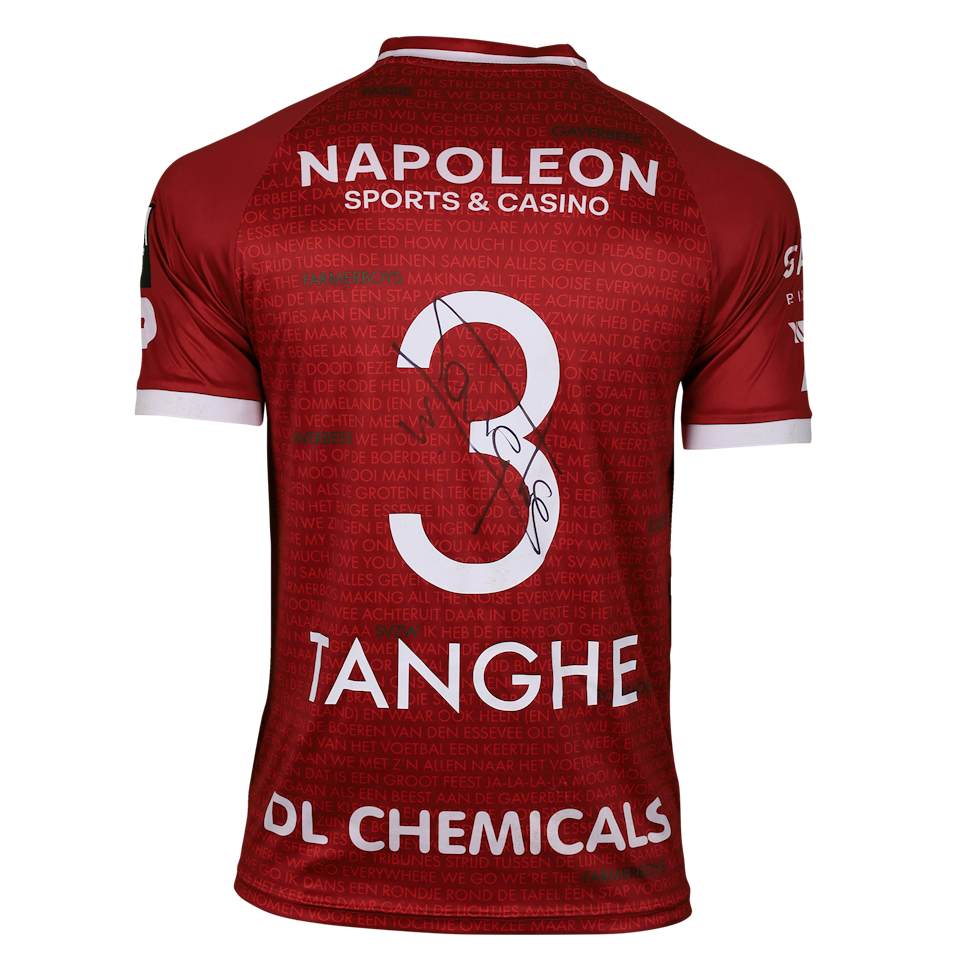 SV Zulte Waregem 팀의 Anton Tanghe 셔츠