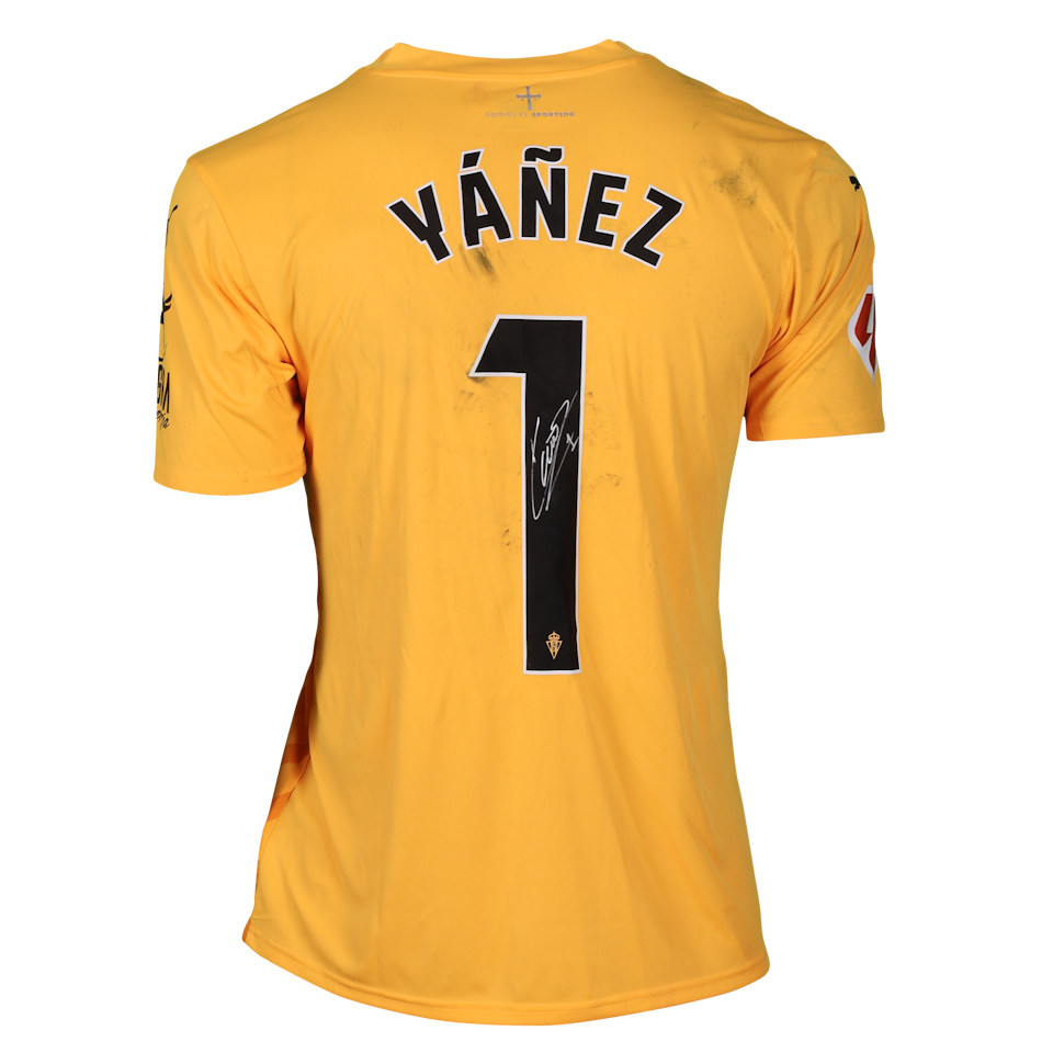 Rubén Yáñez Sporting Gijón shirt