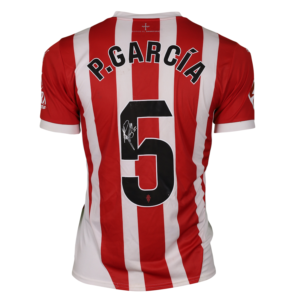 Pablo García Carrasco Burgos CF Sporting Gijón MatchWornShirt