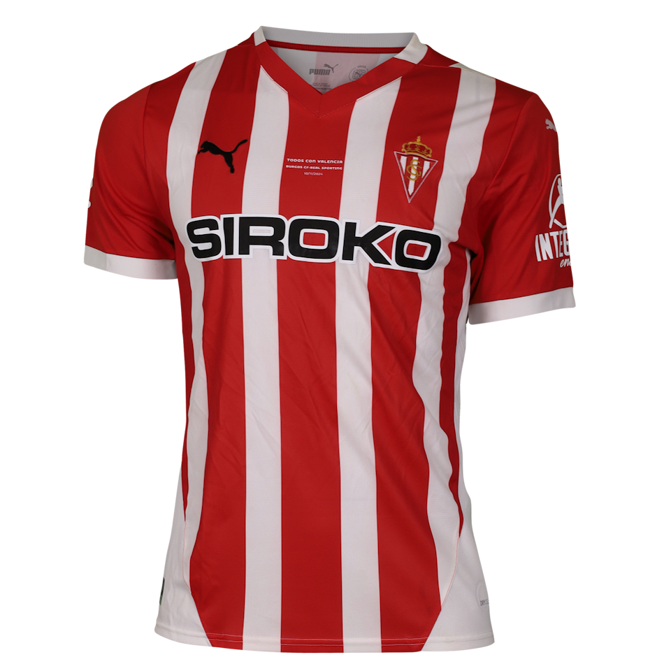 César Gelabert Pina Sporting Gijón shirt