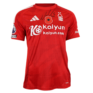Neco Williams Nottingham Forest shirt