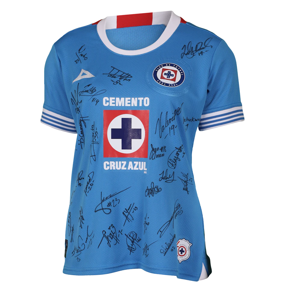 Cruz Azul Femenil Squad Signed Shirt 