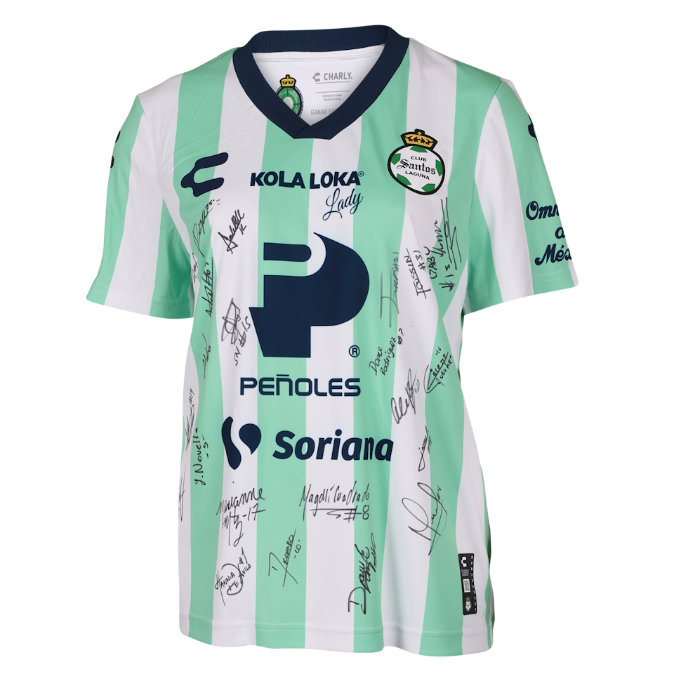 Club Santos Laguna Femenil Squad Signed Shirt 