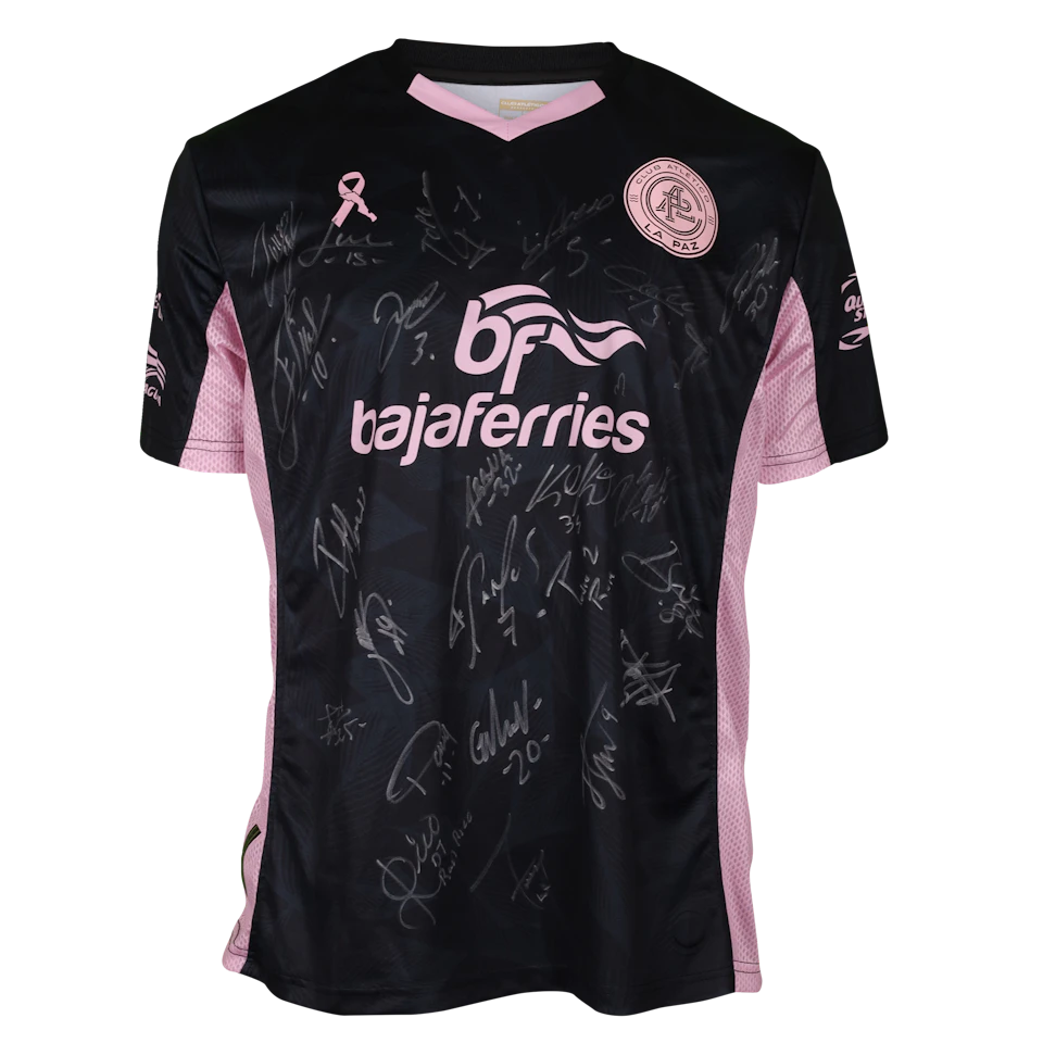 写真2着セットLA PAZ FC GAME SHIRT Lサイズ 新品 Club Atlético La Paz Squad Signed Shirt | MatchWornShirt