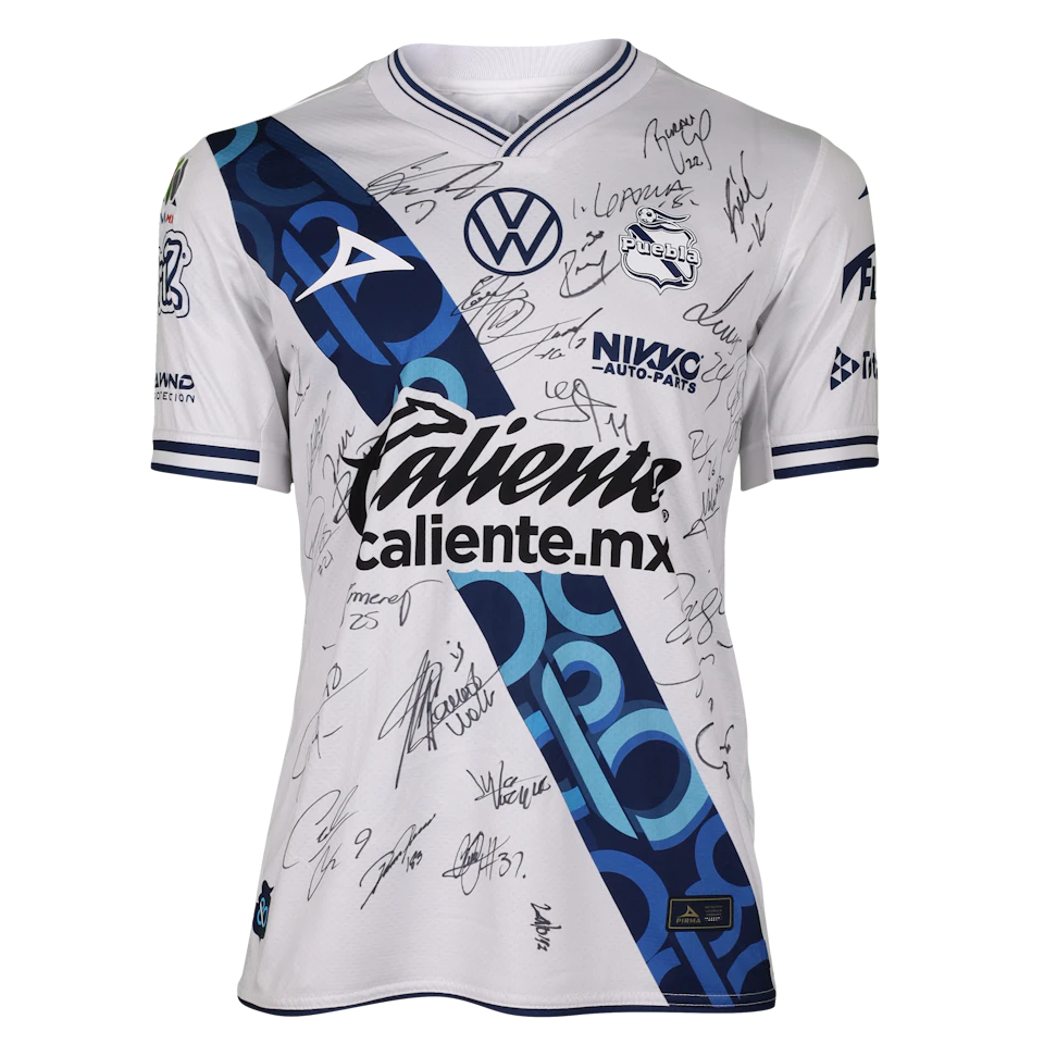 Club Puebla Squad Signed Shirt