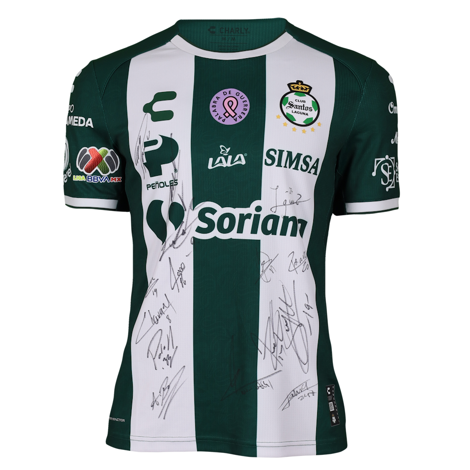 Club Santos Laguna Squad Signed Shirt 