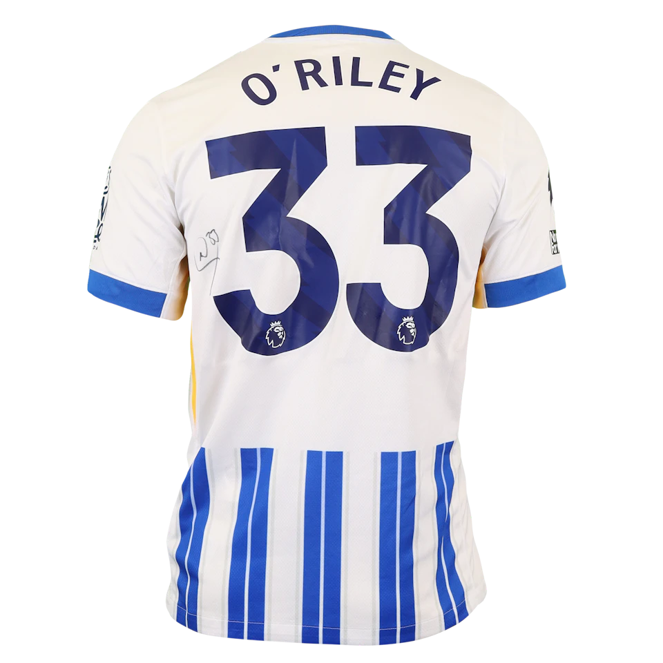 来自Brighton & Hove Albion的Matthew O'Riley球衣