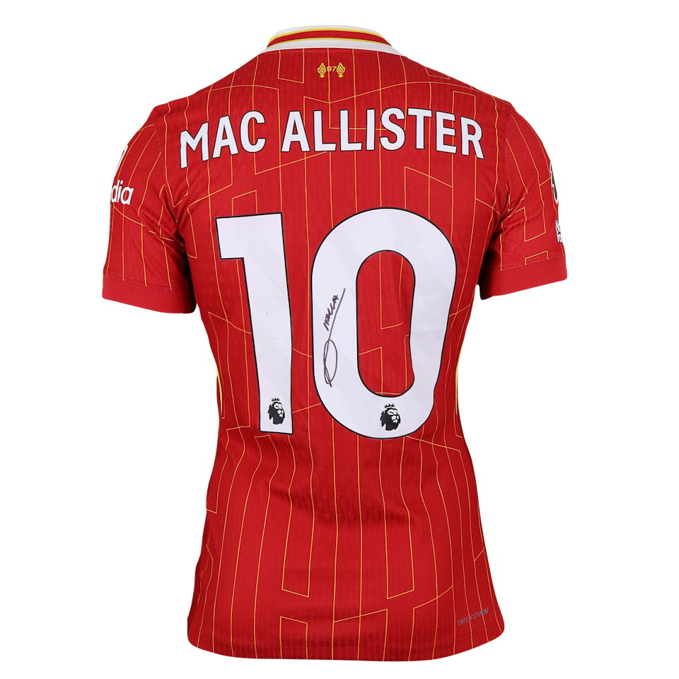 Liverpool 팀의 Alexis Mac Allister 셔츠