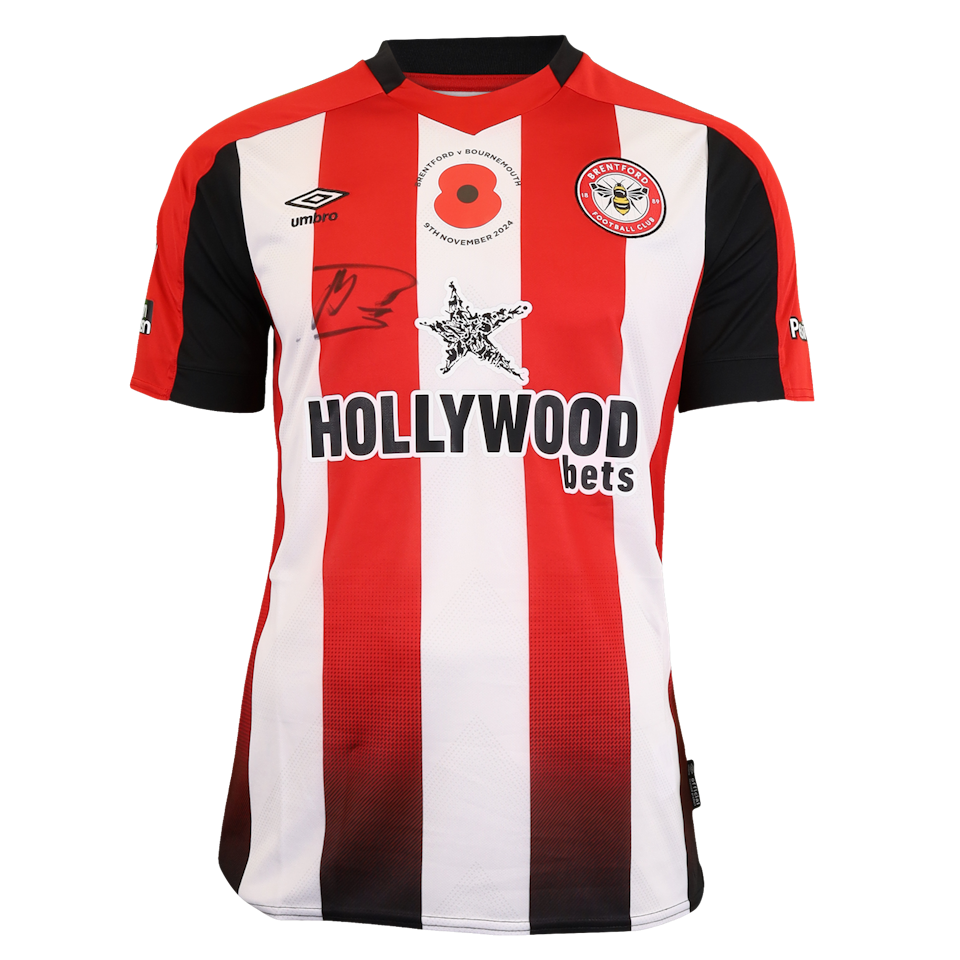 Mikkel Damsgaard Brentford shirt