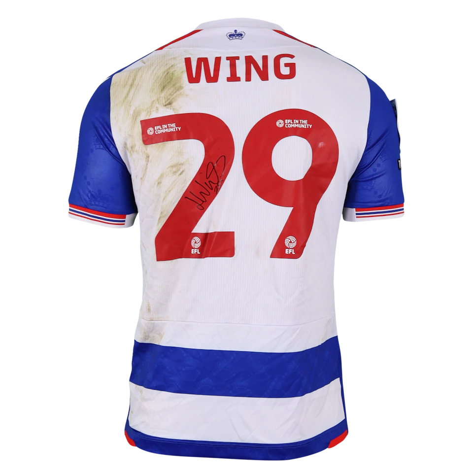 Lewis Wing | Reading - Newport County | MatchWornShirt