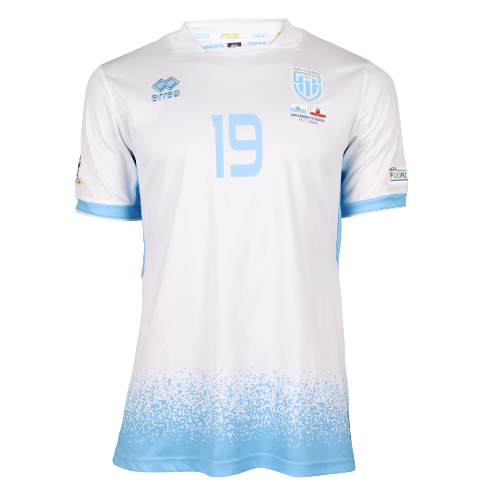 Nicolas Giacopetti San Marino shirt