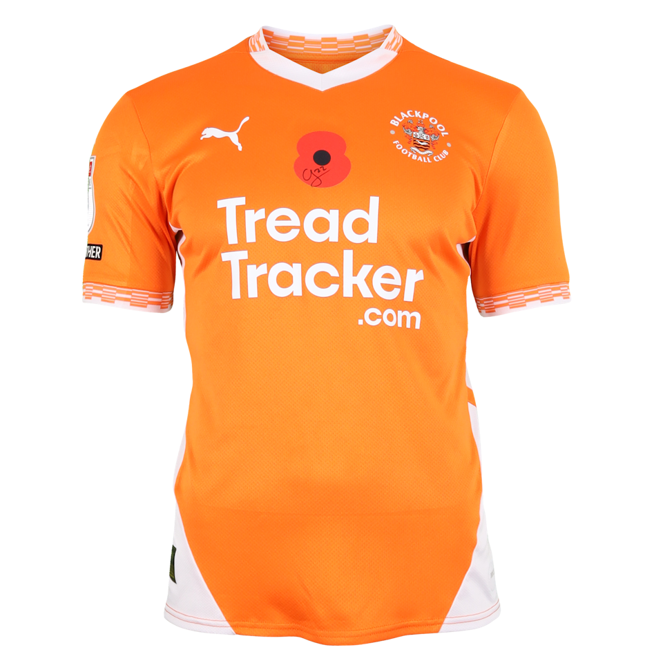 CJ Hamilton Blackpool shirt