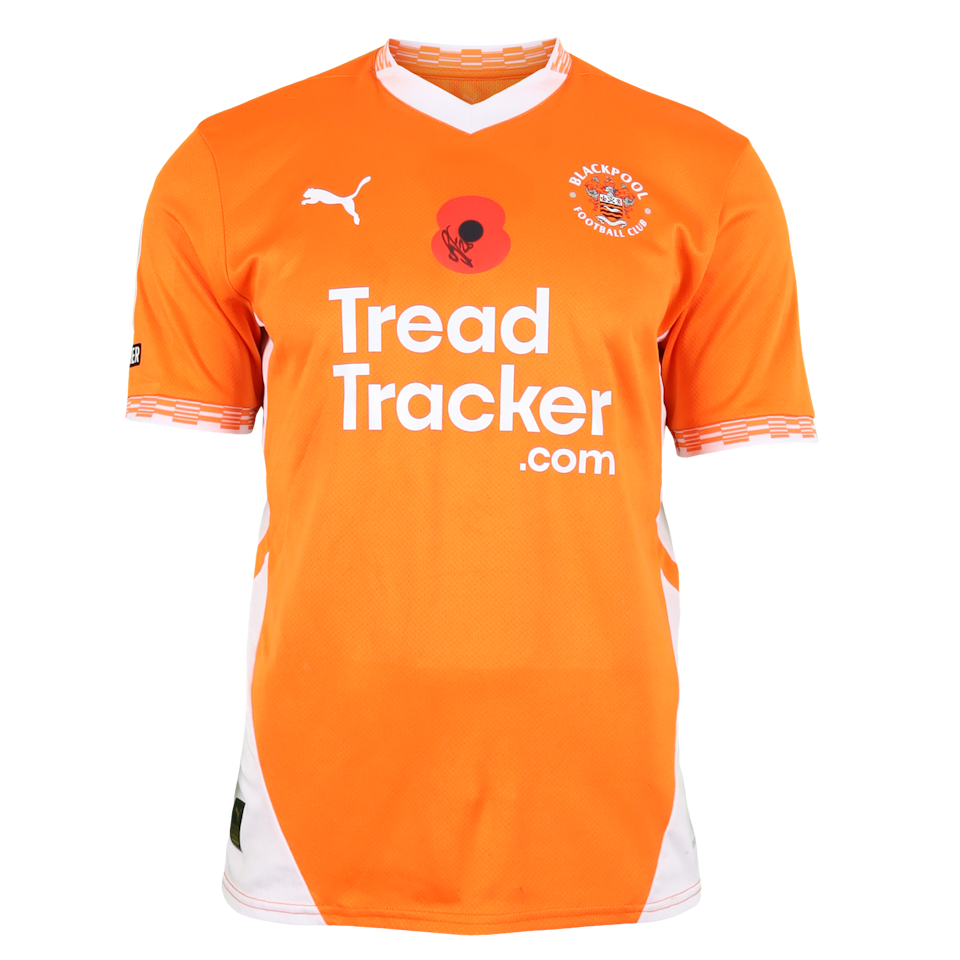 Ryan Finnigan Blackpool shirt