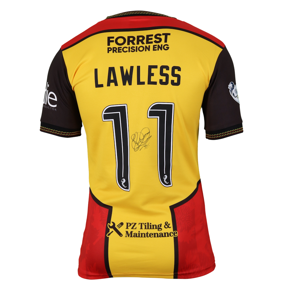 Steven Lawless Partick Thistle shirt
