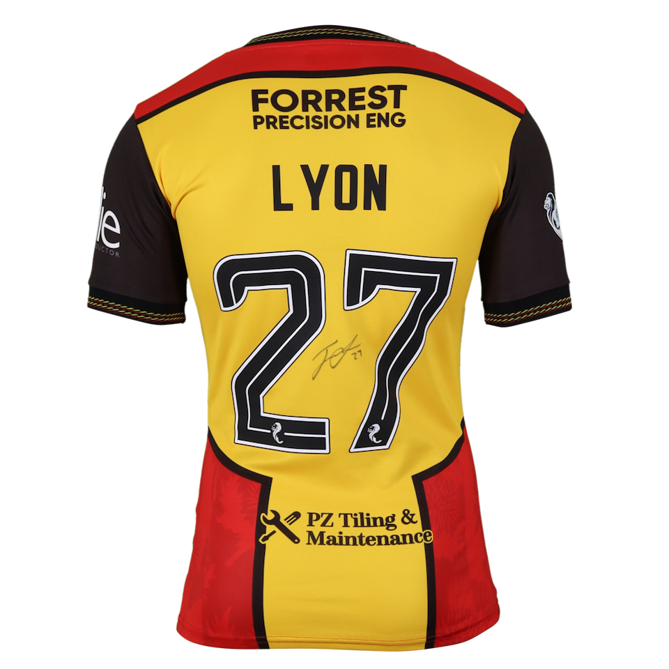James Lyon Partick Thistle shirt