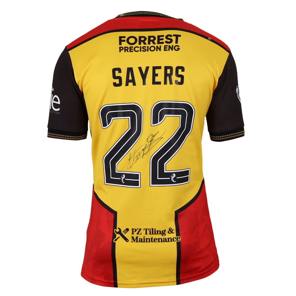 Charlie Sayers Partick Thistle shirt