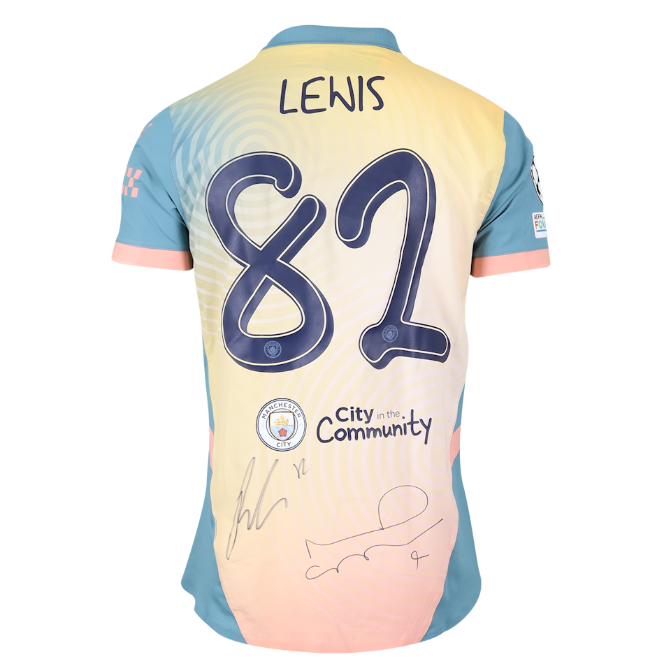 R. Lewis Manchester City shirt