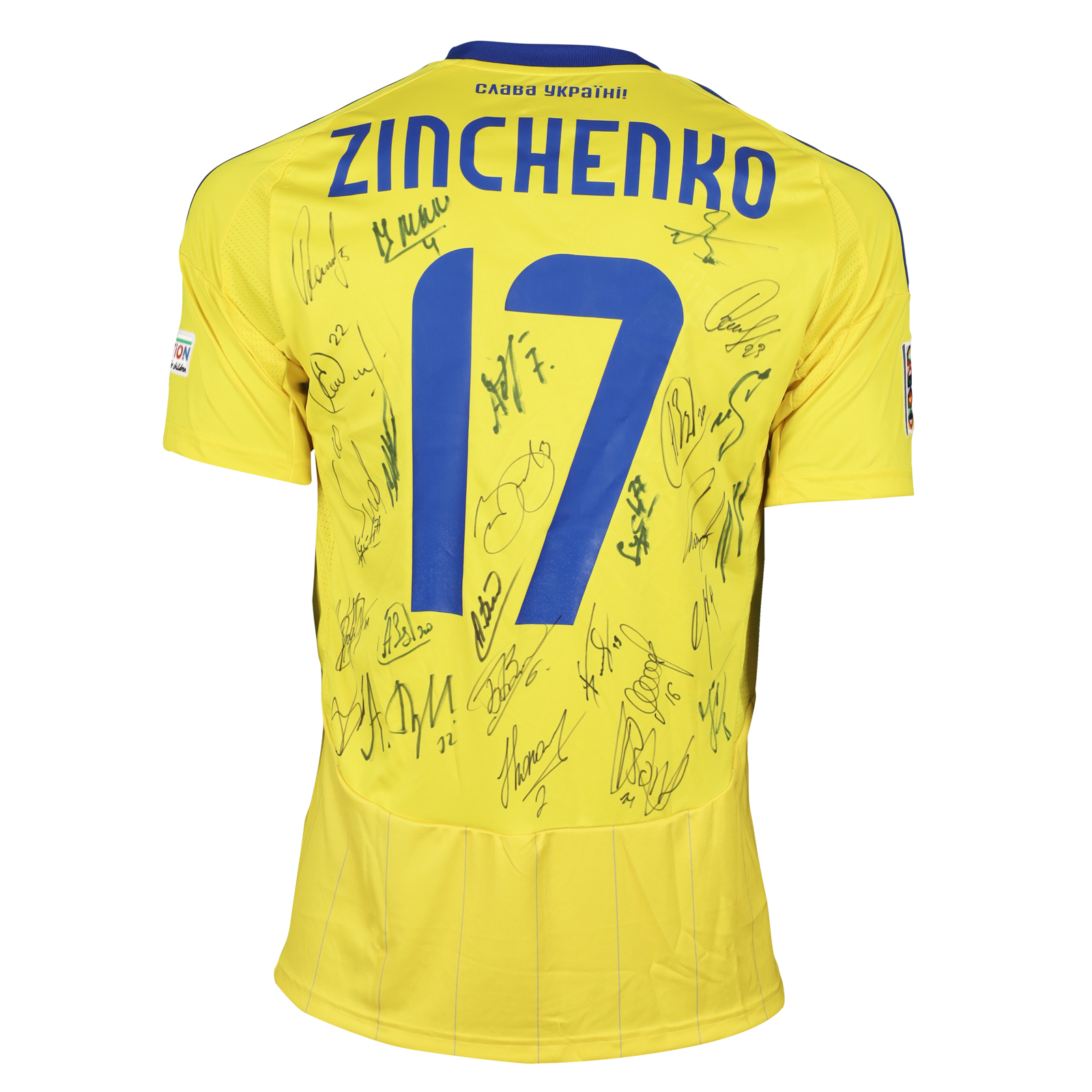 Oleksandr Zinchenko Squad Signed Shirt