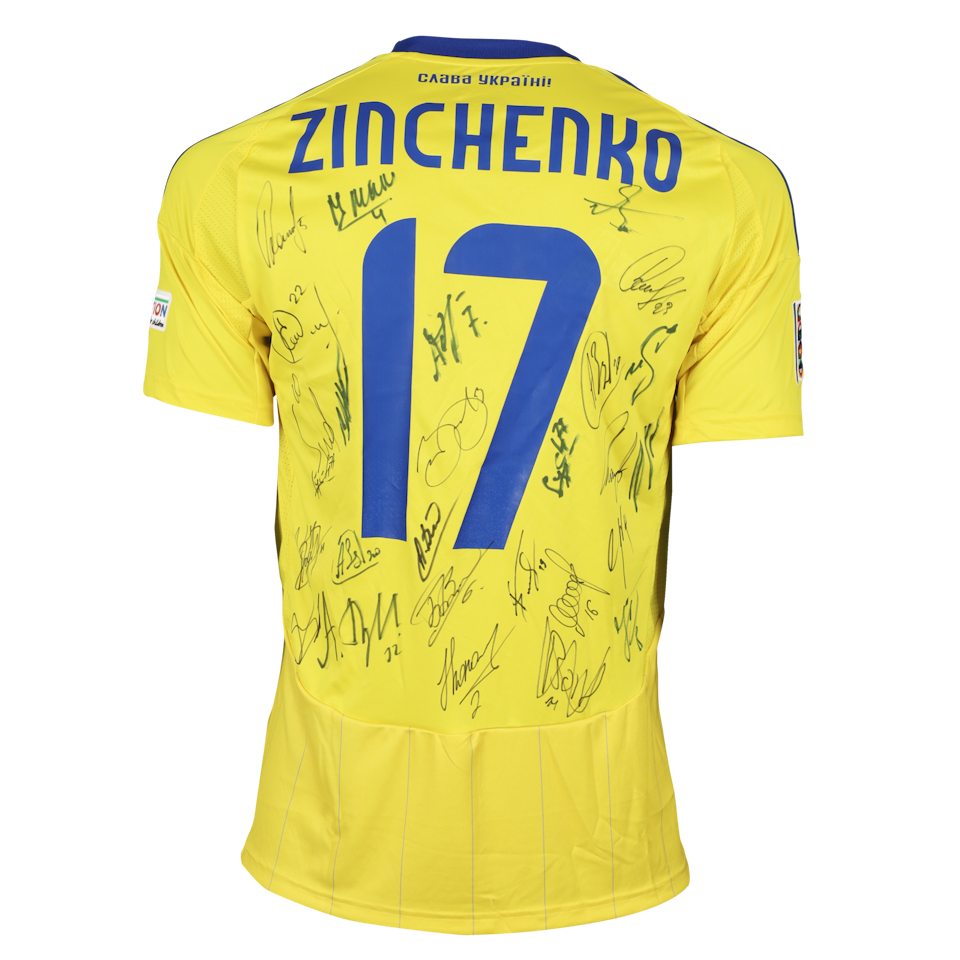 Oleksandr Zinchenko Squad Signed Shirt