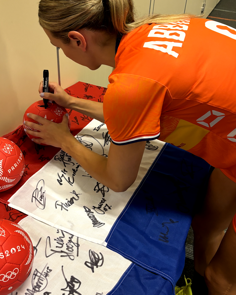 Squad Signed Molten Paris 2024 Official Game Ball